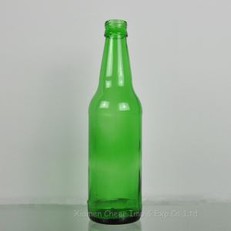 355 ml zielona szklana butelka napoju z zakrętką